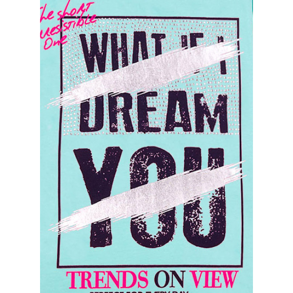 12-8110807-2 "Dream" Туника для девочки, 8-11 лет, ментоловый