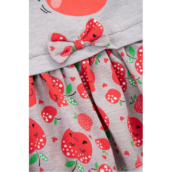 20-8351 Платье для девочки, 2-6 лет, меланж