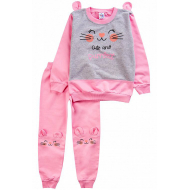 20-10592-3 Костюм для девочки, 2-5 лет, розовый 20-10592-3 Костюм для девочки, 2-5 лет, розовый