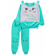 20-10592-5 Костюм для девочки, 2-5 лет, ментоловый 20-10592-5 Костюм для девочки, 2-5 лет, ментоловый