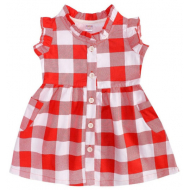 20-2801P Платье для девочки, 1-4 года, красный 20-2801P Платье для девочки, 1-4 года, красный