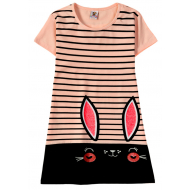 12-8110810-2 "Ears eyes" Платье для девочки, 8-11 лет, коралловый 12-8110810-2 "Ears eyes" Платье для девочки, 8-11 лет, коралловый