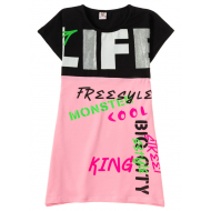 12-91255-5 "Life" Платье для девочки, 9-12 лет, розовый 12-91255-5 "Life" Платье для девочки, 9-12 лет, розовый