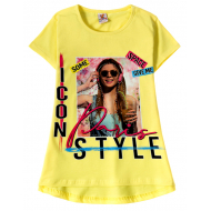 12-91265-2 "Style" Футболка для девочки, 9-12 лет,желтый 12-91265-2 "Style" Футболка для девочки, 9-12 лет,желтый