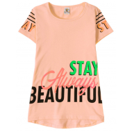 12-91269-1 "Beautiful" Футболка для девочки, 9-12 лет, коралловый 12-91269-1 "Beautiful" Футболка для девочки, 9-12 лет, коралловый