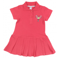 20-10582 Платье (тенниска) для девочки, пике, 3-7 лет, красный 20-10582 Платье (тенниска) для девочки, пике, 3-7 лет, красный