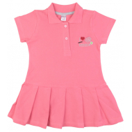 20-10583 Платье (тенниска) для девочки, пике, 3-7 лет, коралловый 20-10583 Платье (тенниска) для девочки, пике, 3-7 лет, коралловый