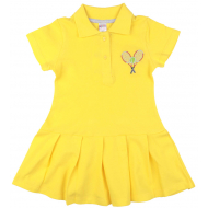 20-10584 Платье (тенниска) для девочки, пике, 3-7 лет, желтый 20-10584 Платье (тенниска) для девочки, пике, 3-7 лет, желтый