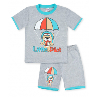 20-00409 Костюм для мальчика, 1-4 года, меланж 20-00409 Костюм для мальчика, 1-4 года, меланж