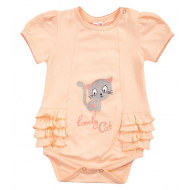 20-4951 "Lovely Cat" Боди для малышки, 62-80, персиковый 20-4951 "Lovely Cat" Боди для малышки, 62-80, персиковый