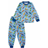 20-921101 Пижама для мальчика, начес, 2-6 лет, васильковый 20-921101 Пижама для мальчика, начес, 2-6 лет, васильковый