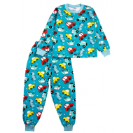 20-921104 Пижама для мальчика, начес, 2-6 лет, бирюзовый 20-921104 Пижама для мальчика, начес, 2-6 лет, бирюзовый
