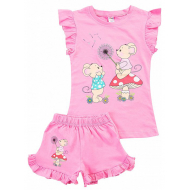 20-004202 Костюм для девочки, 1-4 года, розовый 20-004202 Костюм для девочки, 1-4 года, розовый