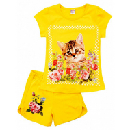 20-005202 Костюм для девочки, 4-8 лет, желтый 20-005202 Костюм для девочки, 4-8 лет, желтый