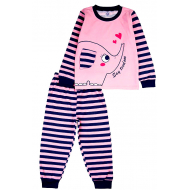 20-97601 Пижама для девочки, 3-7 лет, т.синий 20-97601 Пижама для девочки, 3-7 лет, т.синий