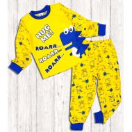 20-9775 "Roarr" Пижама для мальчика, 3-7 лет, желтый 20-9775 "Roarr" Пижама для мальчика, 3-7 лет, желтый