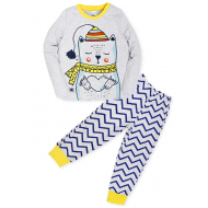 11-258158 Пижама для мальчика, 2-5 лет, желтый 11-258158 Пижама для мальчика, 2-5 лет, желтый