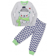 11-258160 Пижама для мальчика, 2-5 лет, зеленый 11-258160 Пижама для мальчика, 2-5 лет, зеленый