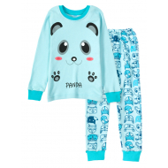 11-258210 Пижама для девочки, 2-5 лет, бирюзовый 11-258210 Пижама для девочки, 2-5 лет, бирюзовый