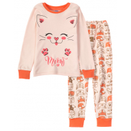 11-258211 Пижама для девочки, 2-5 лет, экрю 11-258211 Пижама для девочки, 2-5 лет, экрю
