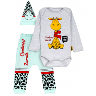 12-0930-10 "Giraffe" Комплект для малышей, 62-74, ментоловый 12-0930-10 "Giraffe" Комплект для малышей, 62-74, ментоловый