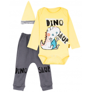 12-0930-3 "Dino" Комплект для малышей, 62-74, желтый 12-0930-3 "Dino" Комплект для малышей, 62-74, желтый