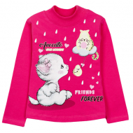 12-281201-2 "Friend's" Водолазка для девочки, 2-8 лет, малиновый 12-281201-2 "Friend's" Водолазка для девочки, 2-8 лет, малиновый