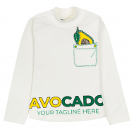 12-281202-4 "Avocado" Водолазка для девочки, 2-8 лет, молочный 12-281202-4 "Avocado" Водолазка для девочки, 2-8 лет, молочный