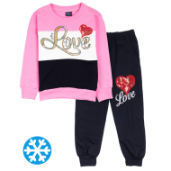 12-6988203-3 "Love" Костюм для девочки, 6-9 лет, розовый 12-6988203-3 "Love" Костюм для девочки, 6-9 лет, розовый