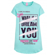 12-8110807-2 "Dream" Туника для девочки, 8-11 лет, ментоловый 12-8110807-2 "Dream" Туника для девочки, 8-11 лет, ментоловый