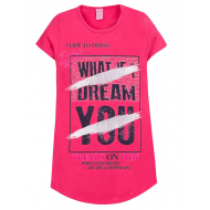 12-8110807-4 "Dream" Туника для девочки, 8-11 лет, малиновый 12-8110807-4 "Dream" Туника для девочки, 8-11 лет, малиновый