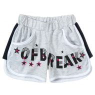 12-8124101-4 "OFbreak" Шорты для мальчика, 8-12 лет, меланж 12-8124101-4 "OFbreak" Шорты для мальчика, 8-12 лет, меланж