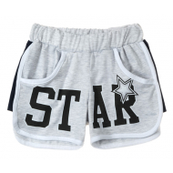 12-8124202-4 "Star" Шорты для девочки, 8-12 лет, меланж 12-8124202-4 "Star" Шорты для девочки, 8-12 лет, меланж