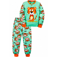 20-125111 "Tiger" Пижама утепленная для мальчика, 2-6 лет, ментол 20-125111 "Tiger" Пижама утепленная для мальчика, 2-6 лет, ментол