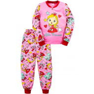20-125125 "Princess" Пижама утепленная для девочки, 2-6 лет, розовый 20-125125 "Princess" Пижама утепленная для девочки, 2-6 лет, розовый