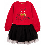 20-8884 "Pretty Cat" Платье с фатином, фулайкра, 2-6 лет 20-8884 "Pretty Cat" Платье с фатином, фулайкра, 2-6 лет