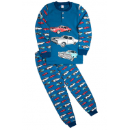 20-95514 "Cars" Пижама утепленная для мальчика, 7-10 лет, джинсовый 20-95514 "Cars" Пижама утепленная для мальчика, 7-10 лет, джинсовый