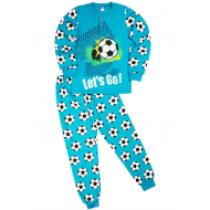 20-95515 "Football" Пижама утепленная для мальчика, 7-10 лет, бирюза 20-95515 "Football" Пижама утепленная для мальчика, 7-10 лет, бирюза