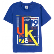 15-8120113 Футболка для мальчика, 8-12 лет, электрик 15-8120113 Футболка для мальчика, 8-12 лет, электрик