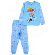 17-2518711 Пижама для мальчика, кулир, 2-5 лет, св-голубой 17-2518711 Пижама для мальчика, кулир, 2-5 лет, св-голубой