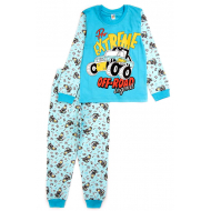 17-6918715 Пижама для мальчика, кулир, 2-5 лет, св-бирюзовый 17-6918715 Пижама для мальчика, кулир, 2-5 лет, св-бирюзовый