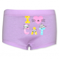 17-3716322 Трусы-шортики для девочки, 3-7 лет, сиреневый 17-3716322 Трусы-шортики для девочки, 3-7 лет, сиреневый