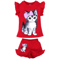 20-00101 "CAT", костюм для девочки, 1-4 года, вишневый 20-00101 "CAT", костюм для девочки, 1-4 года, вишневый