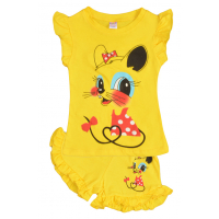 20-00107 "Mouse", костюм для девочки, 1-4 года, желтый 20-00107 "Mouse", костюм для девочки, 1-4 года, желтый