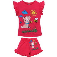 20-0010-17 Костюм для девочки, 1-4 года, коралловый 20-0010-17 Костюм для девочки, 1-4 года, коралловый