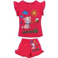 20-0010-17 Костюм для девочки, 1-4 года, коралловый 20-0010-17 Костюм для девочки, 1-4 года, коралловый