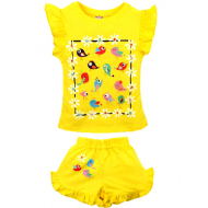 20-00109 Костюм для девочки, 1-4 года, желтый 20-00109 Костюм для девочки, 1-4 года, желтый