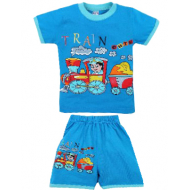 20-01110 "Train" Костюм для мальчика, 1-4 года, голубой 20-01110 "Train" Костюм для мальчика, 1-4 года, голубой