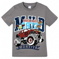 20-102113 "Truck Race" Футболка для мальчика, 4-8 лет, серый 20-102113 "Truck Race" Футболка для мальчика, 4-8 лет, серый