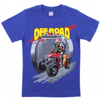 20-102121 "Off Road" Футболка для мальчика, 4-8 лет, синий 20-102121 "Off Road" Футболка для мальчика, 4-8 лет, синий